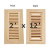 Hardwood floor vent with damper - 2x12  inch